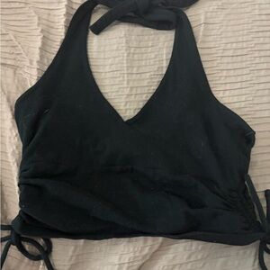 Hollister Black Crop Top